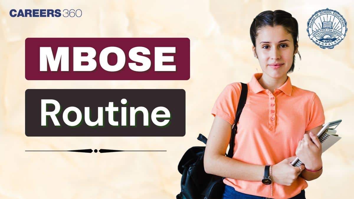 MBOSE Routine 2026, Check Meghalaya Board SSLC and HSSLC Time Table PDF